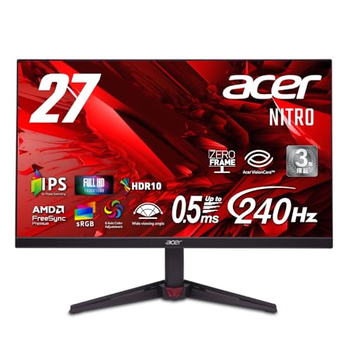 Amazon.co.jp: Acer Nitro 27インチ IPS 240Hz フルHD 0.5ms(GTG) 非