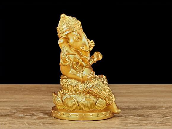 Amazon.co.jp: ガネーシャ 置物 風水 インドの神様 象 オブジェ