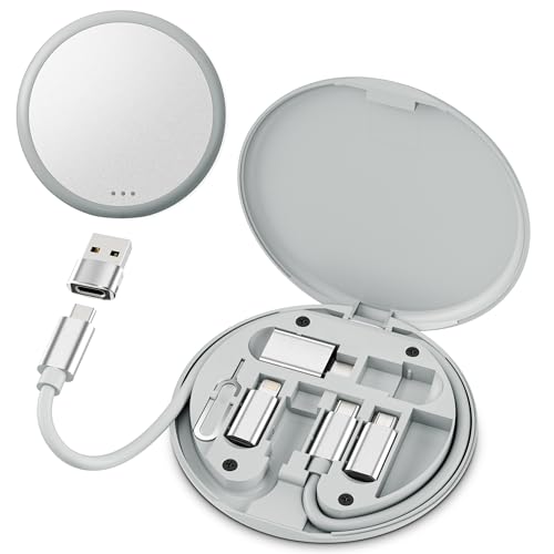 BASESAILOR Kit adattatore di ricarica USB,Set adattatori USB a USBC,Cavo ricarica 100W 0.3M,Connettore Tipo C a USB3.0 OTG iOS Micro Multi portatile per iPhone 17 16 16e 15 14 Pro Max Air,Galaxy S25