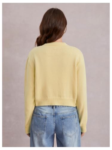 Image of SOLY HUX Women's Button Down Cropped Lightweight Cardigan Sweater | Cute Fall Fashion, 2026