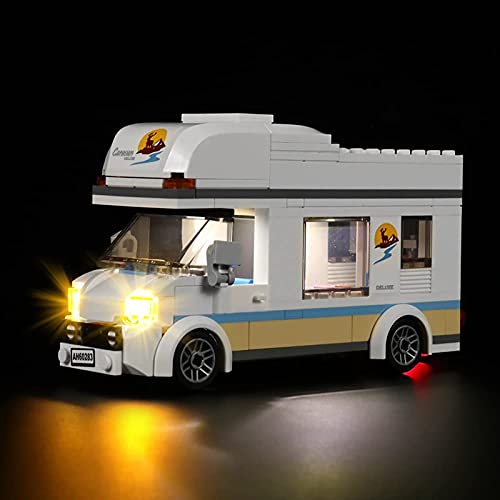 FYHCY Led Beleuchtung Set für Lego 60283 City Ferien-Wohnmobil,Led Licht Beleuchtungsset für Lego 60283 (NUR Licht Set) – Bild 4