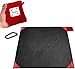 BeiLan Mini-Picknickdecke, langlebig, leicht, wasserdicht, sanddicht, für Strand, Camping, Reisen, mit tragbarer Tasche für Outdoor-Aktivitäten (150 x 180 cm, Schwarz und Rot)
