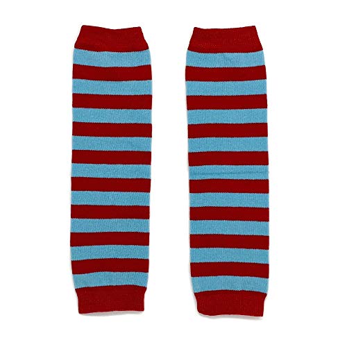 Rush Dance Variety Special Ocassions Stripes Baby/Toddler Leg Warmer (One Size, Red & Turqouise (Seuss))