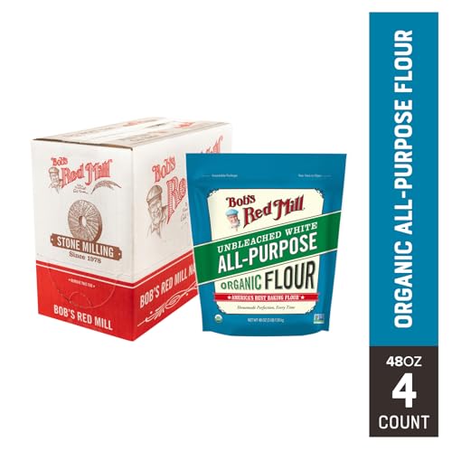 Bob's Red Mill Organic All Purpose Unbleached Flour, 3lb (4 Pack) - image 8