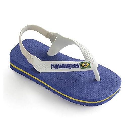 Havaianas Baby Brasil Logo II, Infradito Unisex-Bimbi 0-24, Marine Blue, 25/26 EU