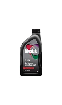 Mystik Non-Detergent General Purpose Oil 10 Wt | 1 Quart Bottle Pack of 1