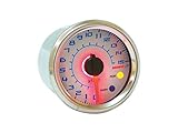  Oferta termómetro analógico Universal Koso, Fondo Blanco, 0-150 °C, indicador de Alarma, Temperatura, retroiluminación Azul, diámetro 48 mm