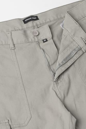 Image of Dennis Lingo Mens Cotton Lycra Mid Rise Relaxed Fit Solid Trousers
