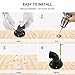 Willstar 3FT Industrial Staircase Handrail Non-Slip Pipe Bar Foot Rail Wall Mount Stair Rail Vintage Grab Bar for Steps Black Iron Pipe Handrail for Outdoor Indoor Stairs Loft Porch Hand Rail (3ft)