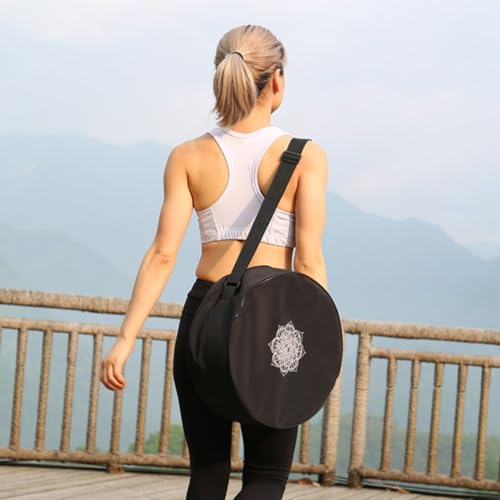 Bolsa de yoga de nylon negro: adiós al peso con sus ruedas y gran capacidad 6