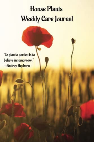 House Plants Weekly Care journal