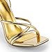 DREAM PAIRS Heels for Women Strappy High Stiletto Lace Up Heeled Sandals Square Open Toe Heels for Prom Party Dating,Size 7.5,Gold-Pu,SDHS2478W