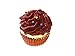 Cute Chocolate Frosting Cupcake Desert Shape Squeaky Dog Toy Rubber Squeaker GREAT GIFT