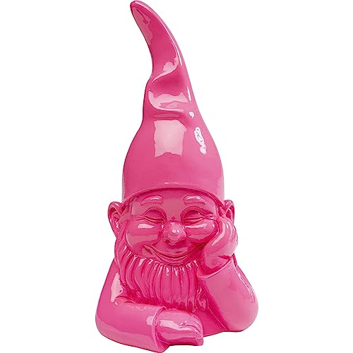 Kare Design Deko Figur Zwerg, Pink, Polyresin, 21x10x9cm (H/B/T)