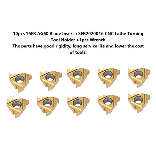 Inserções de Torno para Ferramenta de Rosqueamento de Torno de Aço Endurecido 3:4 Bagima 15 * 12 * 9