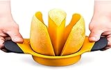 Kitchen Fruit Corer Slicer Mango Slicer Stainless Steel Blade Peeler And Corer Tool Mango Separator With Non-Slip Handle