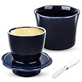 Facile à utiliser : 3 étapes simples pour obtenir du beurre frais et doux - Versez de l'eau filtrée dans le fond du mixeur jusqu'à la ligne de niveau d'eau. Pressez un morceau de beurre doux dans le beurre, appuyez fermement pour éviter les trous d'aération. Remettez le couvercle du beurre au fond du récipient (Remarque : si vous ajoutez une pincée de sel ou de vinaigre à l'eau, le beurre reste frais)