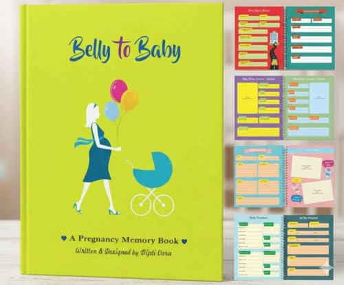 Image of Belly to Baby, A Pregnancy Memory Book. Record Your Pregnancy Photos & Memories. Pregnancy Keepsake, Pregnancy Journal, Pregnancy Scrapbook, Pregnancy Photo Album, Modern Pregnancy Gift.(English)
