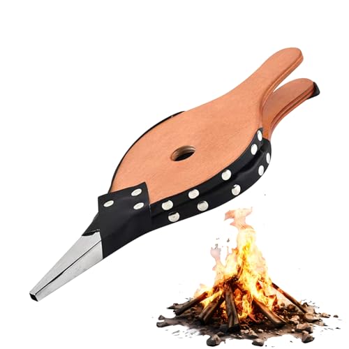 Baoqifong Fuelle Para Fogata - Fuelle Para Fuego De Leña Y Barbacoa Exterior | Equipo Portátil para Chimenea, Ventilador para Barbacoa para Uso en Exterior, Hoguera, Interior, Camping