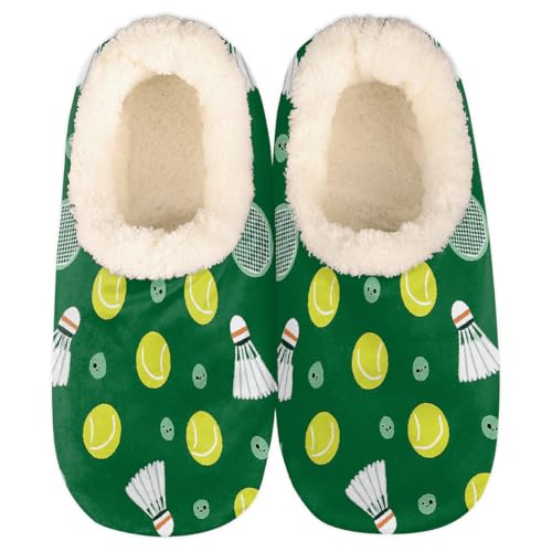 Mexpekil Pantuflas para mujer y hombre con cuello esponjoso, pantuflas cálidas de invierno, antideslizantes, para interiores, zapatos de casa, regalos para mamá y papá (varias tallas 4-11), Pelotas de