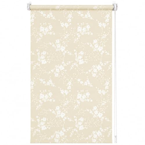 Sekey Lichtdurchlässig Rollo ohne Bohren Seitenzugrollo 95x150cm – Ansicht 1