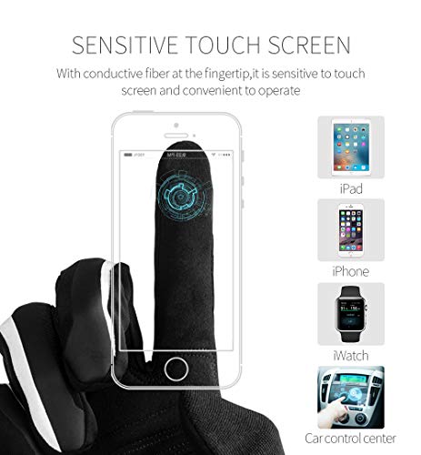 CoolChange Cycling Gloves Motorcycle Mountain Bike Gloves Gel Padded Full Finger Bicycle Gloves for Men Women Antiskid Touch Screen