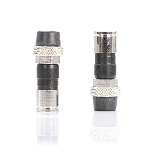 Coaxial Cable Compression Fitting Connector - For Rg6 Coax Cable - With Weather Seal O Ring, Weather Boot, And Water Tight Grip (4 Pack) #TOP1