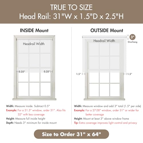 image for Madison Park Kyler Cordless Roman Shades - Single Panel, Lightweight L