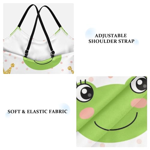 Cute Colorful Animal Frog Baby Girls' Swimwear Toddler Girls One Piece Swimsuits Bathing Suits Size 3T-10Y3