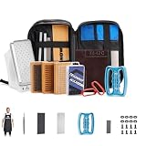 SNOWER Kit tuning sci e snowboard con ferro da stiro, cera e strumenti per