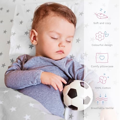 Housse de couette bébé 80x70 cm | Parure de lit Tigers Pilots 4 pièces