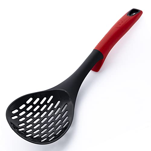 Aeon Design Slotted Spoon - Strainer Spoon Colander - Unique Design Slotted Spoon For Cooking - Easy To Use Clean And Store - Multifunctional Strainer Skimmer- Sturdy And Long Lasting - 1 Piece #TOP6