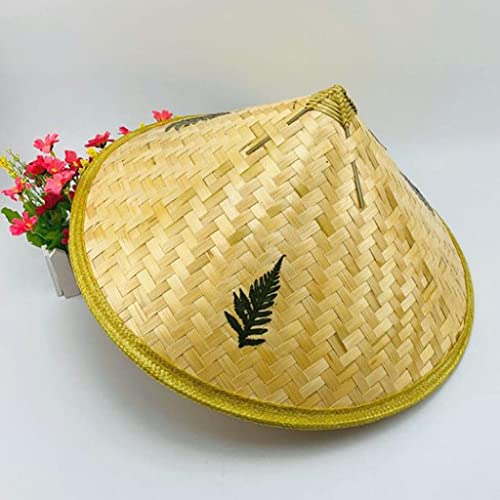Chapeau de paille tressé main respirant protection solaire en rotin