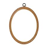 Vervaco Stickrahmen Plastik Stickerei Rahmen HOLZIMITAT Tambour Kreuzstich Zubehör Rahmen ca. 12 x 17 cm Stickring Kunststoff Wanddekoration DIY Stickbilder zum Aufhängen Handwerksmaterial