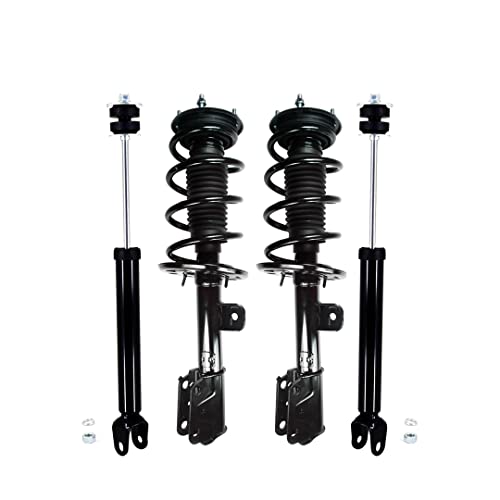 PM Auto Set 4 Front Quick Complete Strut-Coil Spring-Rear Shock For 2013-2019 Ford Flex