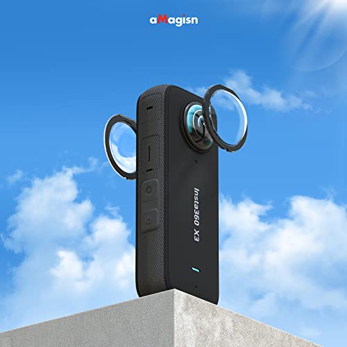 LINGHUANG Lens Cap Protective Cover for Insta360 X3 Camera, Lens Protection Cover Scratch Resistant High Transmittance - Image 2