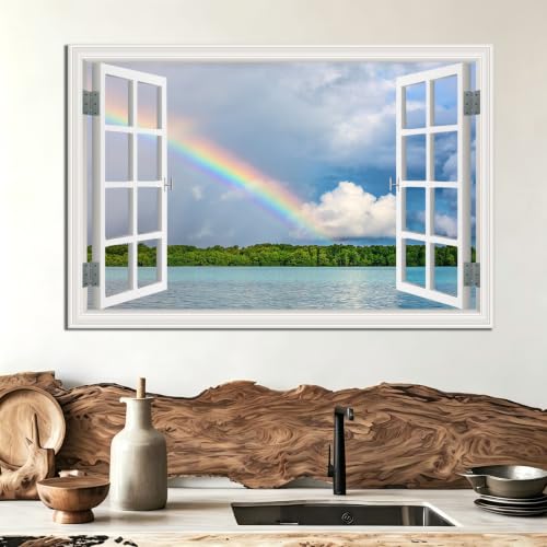 Cuadro lienzo efecto ventana que ilumina habitaciones sin ventanas 3