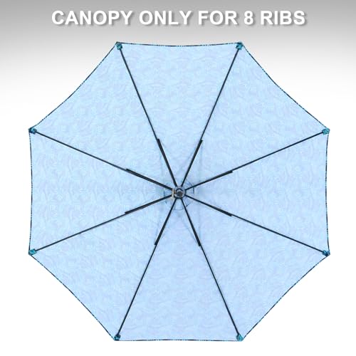 Image of MASTERCANOPY Patio Umbrella 10 ft Replacement Canopy for 8 Ribs-Green Leaf Canopy Only