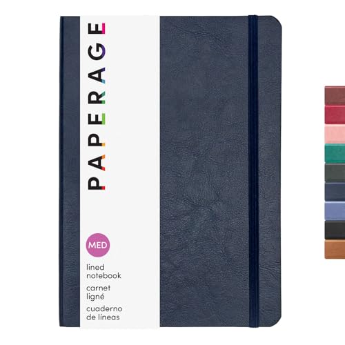 Carnet de notes ligné pour l'université, format moyen 14,2 x 20,1 cm