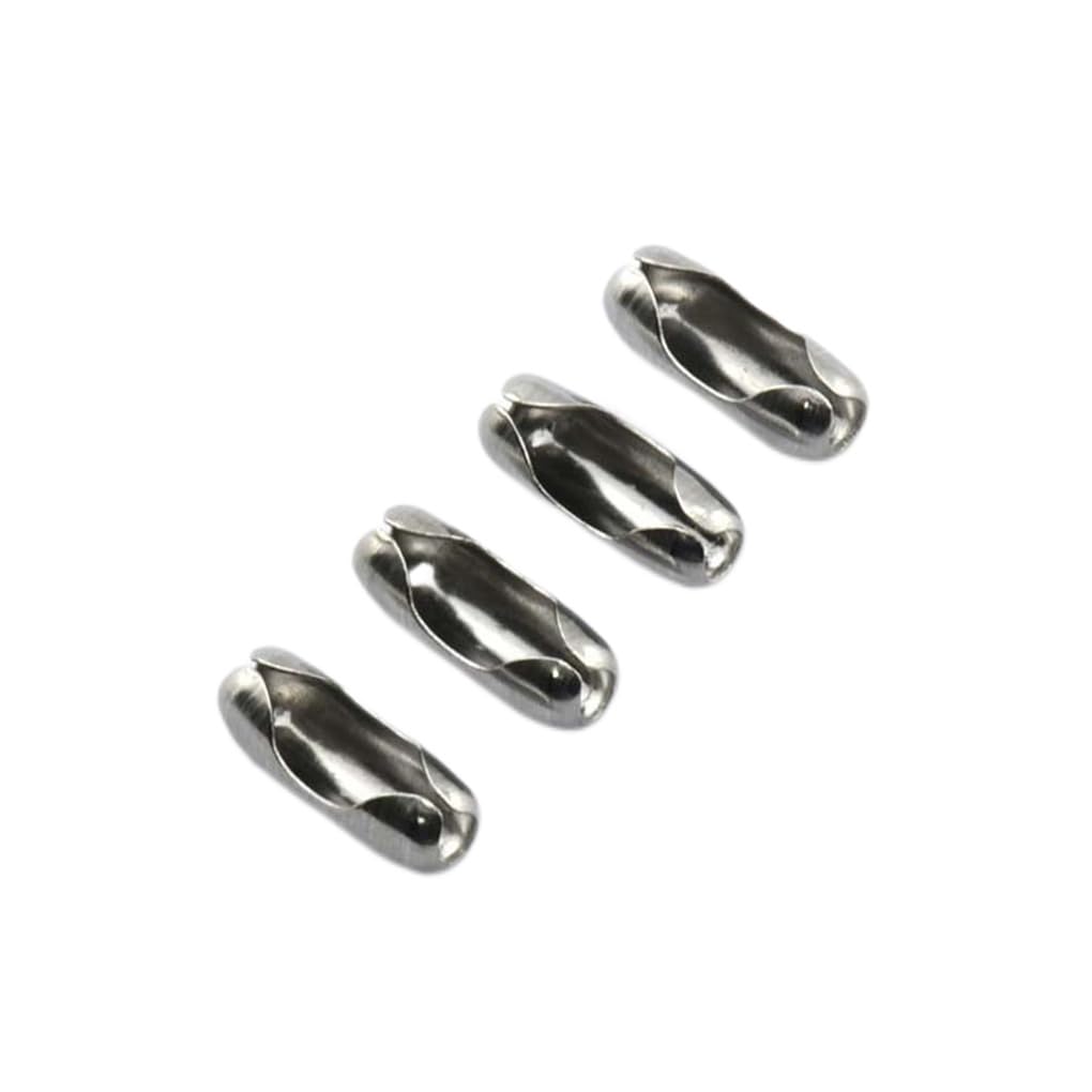 10 zestawów 50 sztuk kulkowych łańcuszków łączących zapięcie gładka średnica 4,5/5 mm ręcznie robione bransoletki akcesoria jubilerskie 5 mm, srebrne