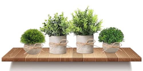 VCANIVR 4 Stück Künstliche Pflanzen Mini Kunstpflanze Eukalyptus, Künstliche Pflanzen Plastik für Schlafzimmer Badezimmer Küchen Zuhause Innen Deko VCANIVR 4 Stück Künstliche Pflanzen Mini Kunstpflanze Eukalyptus, Künstliche Pflanzen Plastik für Schlafzimmer Badezimmer Küchen Zuhause Innen Deko