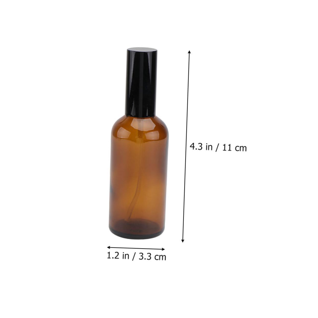 BESTYASH 12 Bottiglie Spray in Vetro Ambrato da 30ml Riutilizzabili Design Antigoccia per Viaggi e Uso Quotidiano Set di Flaconi Spray Essenziali per Olio