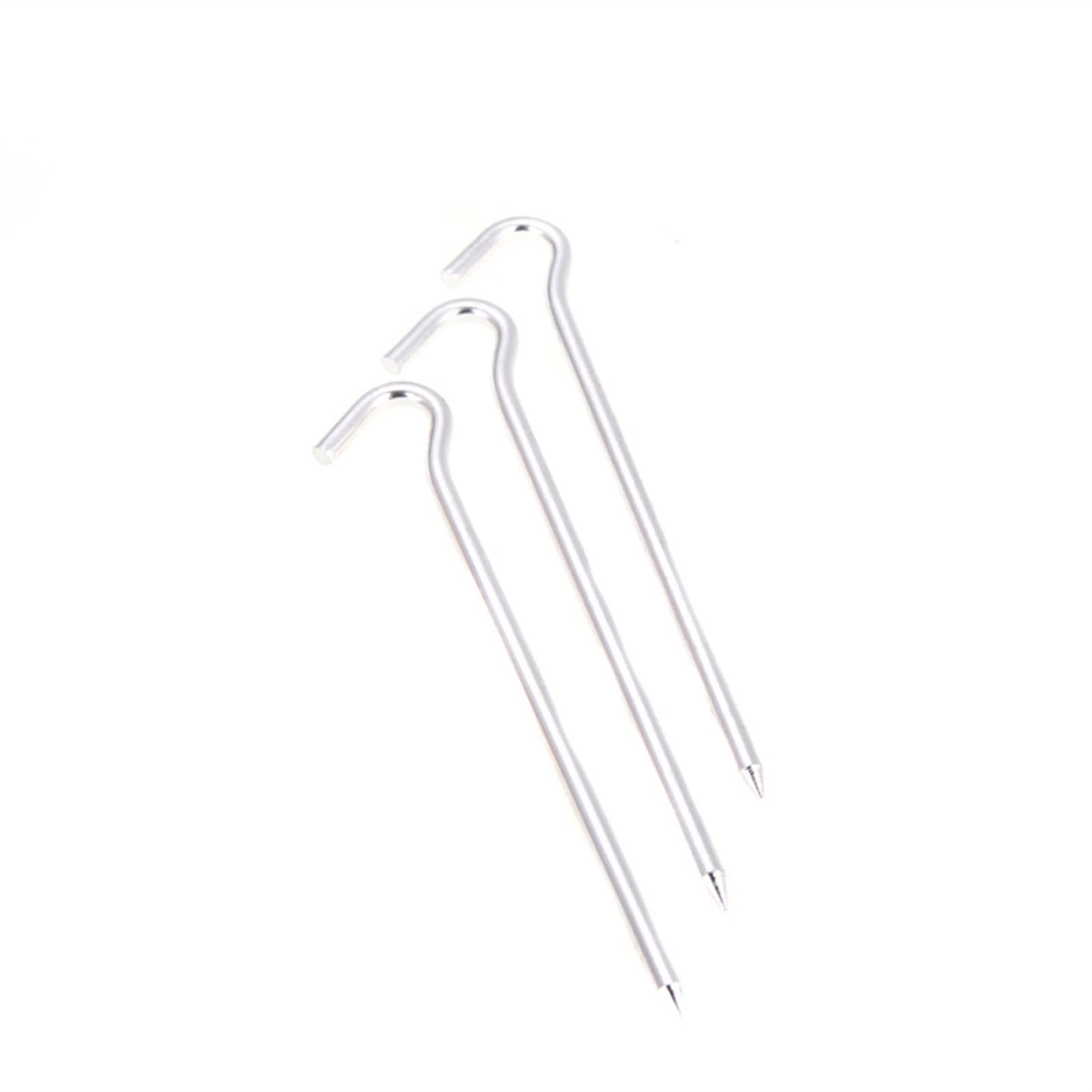 Piquets pour rideaux - Accessoires pour rideaux Couleur du ruban 10 pièces 18 cm Piquet pour tente en alliage d'aluminium Broche pour piquet Clou pour camping Randonnée Outil de voyage Clou f