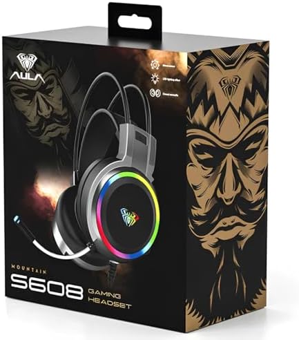 Aula S608 Rainbow 3.5mm + USB-A Gaming Oyuncu Kulaklığı - Görsel 4