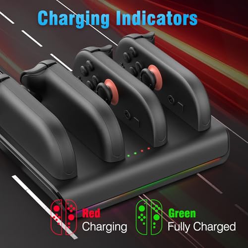 image for MARSDOCK Charging Dock for 2025 Nintendo Switch 2 Joycon Controllers -