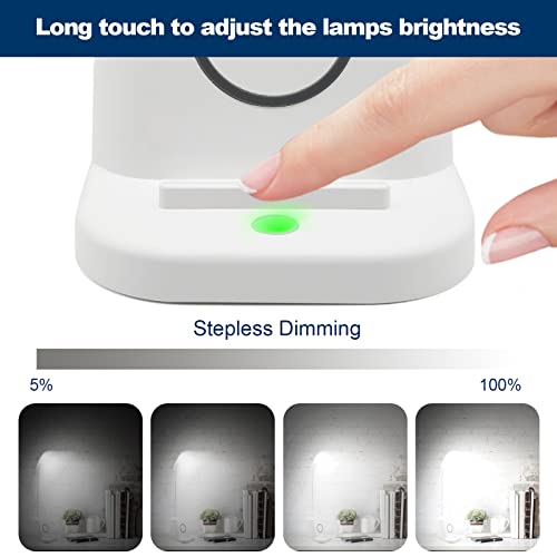 Led Desk Lamp With Wireless Charger And Organizer,Home Office Touch Reading Lamp With Pen Holder/Storage,Stepless Dimming 3 Color Modes,360°Flexible Gooseneck Eye Caring Desk Light-Study/College Dorm #TOP3