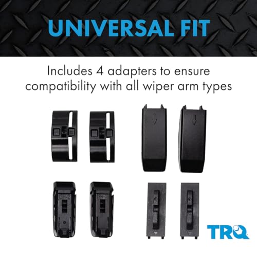 TRQ Premium Windshield Wiper Blades 21 & 26 Inch Silicone Coated & Water Repellent Wipers for Front Windshield Replacement Wiper Blades for Vehicle, Easy-Install Wipers with All-Season Performance by TRQ - Image 5