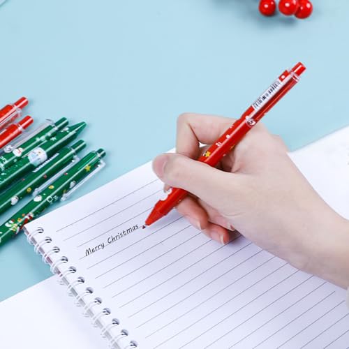 Pack de 10 bolígrafos gel retráctiles navideños miniatura 5