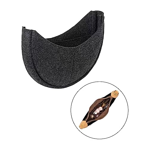 Dynwave Bolsa de mão forro de tecido de feltro forro de maquiagem bolsa portátil com compartimentos