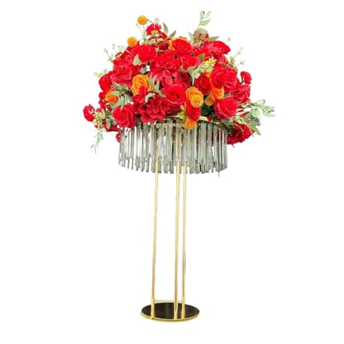 Centre de table support de fleurs haut pour dégager la vue des invités au mariage - 6